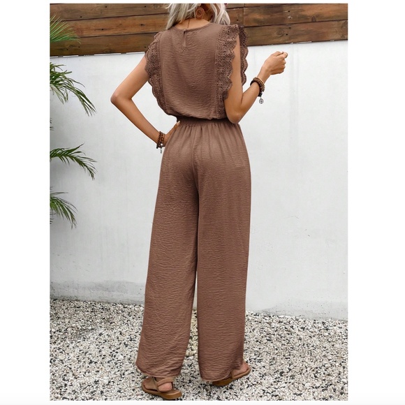 Shein - Two piece brown pants and top - 6 / M - Picture 2 of 2